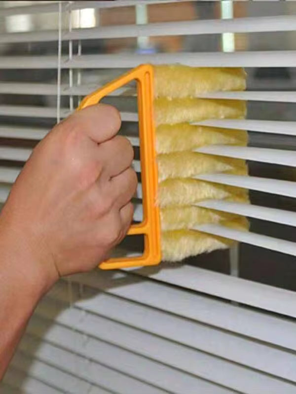 2pcs/Set Handheld Blind/Car Window Cleaner, Vent Cleaner, Curtain Duster With Removable Microfiber Cover For Convenient Cleaning, Air Conditioner, Car Vent, Fan Slot Cleaner, Home, School, Hotel, Christmas Cleaning Tool (2pcs/1pc Available)
